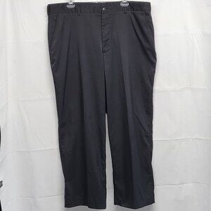Pebble Beach Performance Pants Men 40 X 30 Relaxed Fit Wide Leg Black Golf